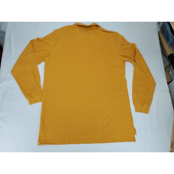 Lands End Men's Long Sleeve Polo Shirts Lot of 2 Green & Butterscotch XLT 46-48 - Picture 5 of 11